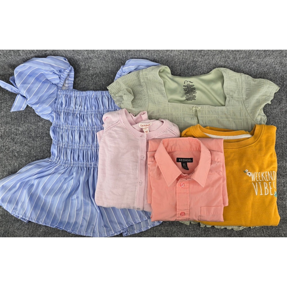 Lot of 5 Girls Tops Sz XL 14-16 Multicolor Cardigan Sweatshirt Layering School